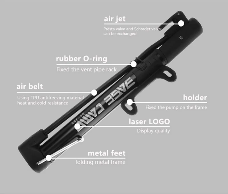 liftone Мини дорожный горный велосипедный Шредер Presta 100PSI сплав надувной велосипедный насос ударный воздушный насос аксессуары для велосипеда