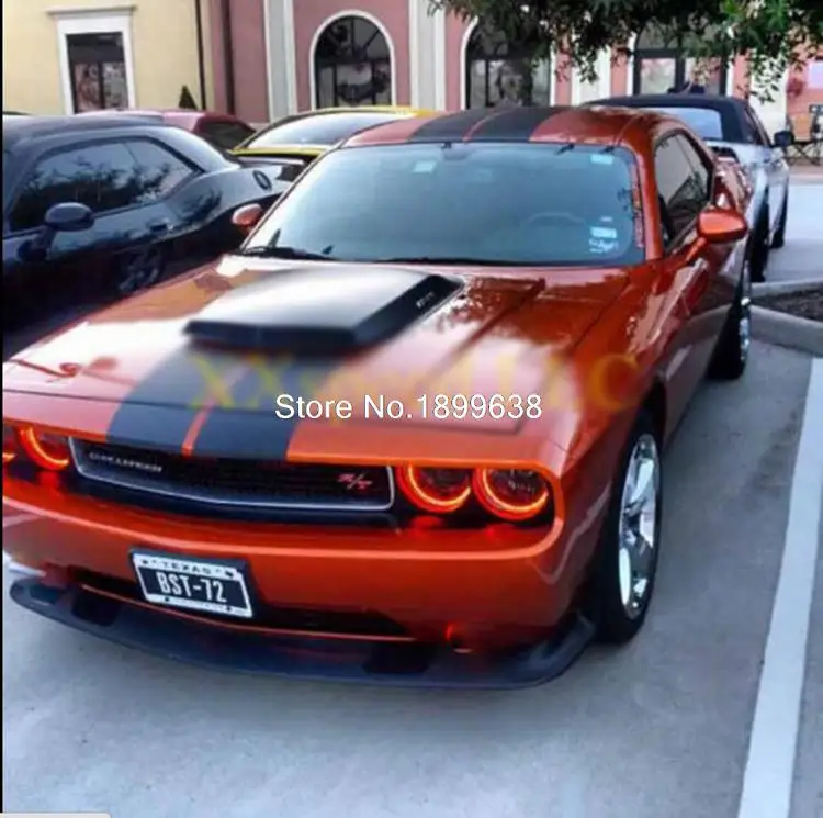 Для 08-14 Dodge Challenger w/o про плазму Halo кольца головной глаза ангела RGB светодиодный демон глаза комплект