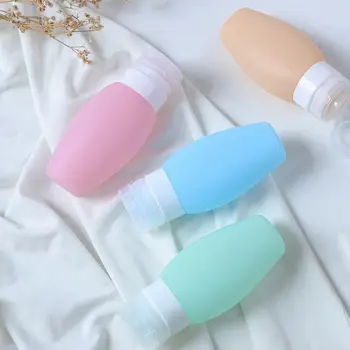 

6Pcs 60ml 90ml Portable Silicone Squeezable Refillable Bottle Empty Travel Bottles Leak Proof Shampoo Containers Lotion