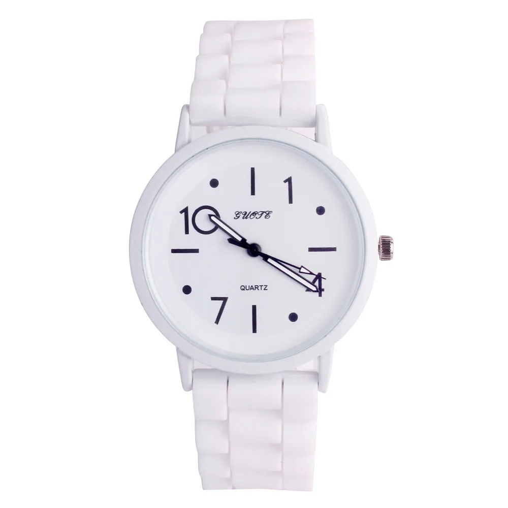 Women's watches Women Silicone Rubber Jelly Gel Quartz Casual Sports Wrist Watch relogio feminino
