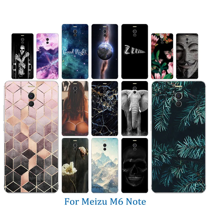 Чехол для телефона Meizu M6 Note силиконовый чехол с крючком Meilan задняя крышка Note/Blue Charm