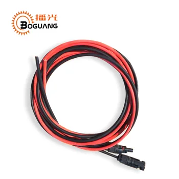 

BOGUANG 6M pv connecting extension(2*3M) solar cable 12V solar panel/cell/system module DIY kit RV/Marine/campering car 1*2.5mm