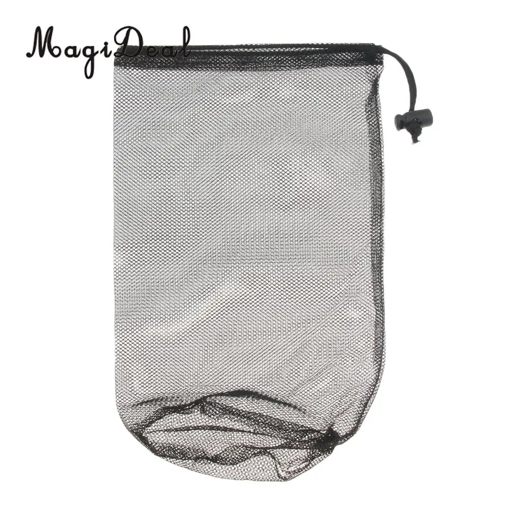 Polyester Mesh Bag, Drawstring Pouch, Lightweight Portable Stuff Sack for Laundry, Gym Clothes, Swimming, Camping, Hiking