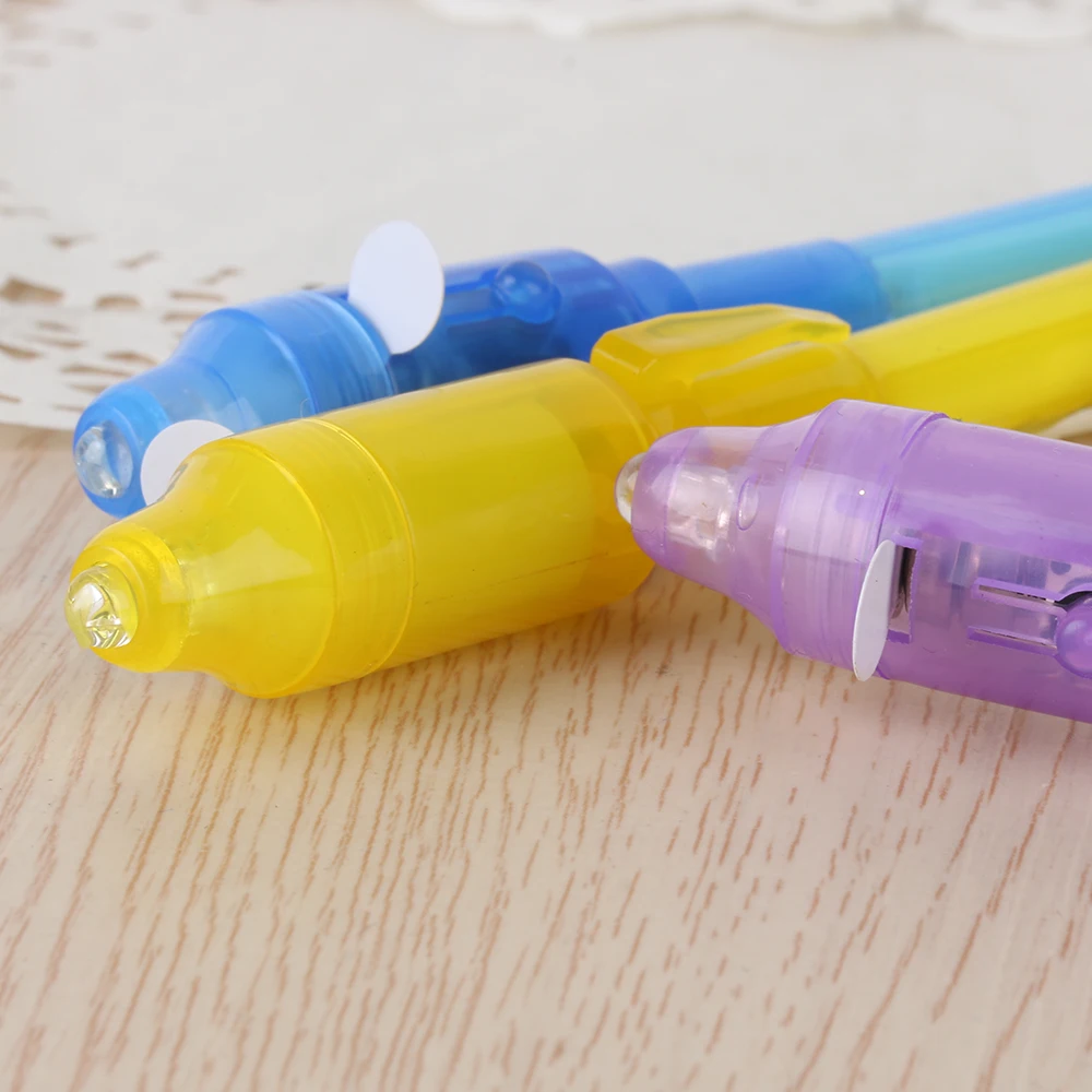 Школьные офисные Рисование Волшебные хайлайтеры 2 в 1 ультрафиолетовый свет комбо креативные канцелярские ручка с невидимыми чернилами забавная игрушка