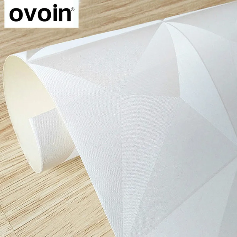 Vinyl Solid White Wallpaper Modern Geometric PVC Wall Paper For Bedroom Living Room Walls Ceiling Decorative Wallpapers Roll Vinyl Solid White Wallpaper Modern Geometric PVC Wall Paper For Bedroom Living Room Walls Ceiling Decorative Wallpapers Roll