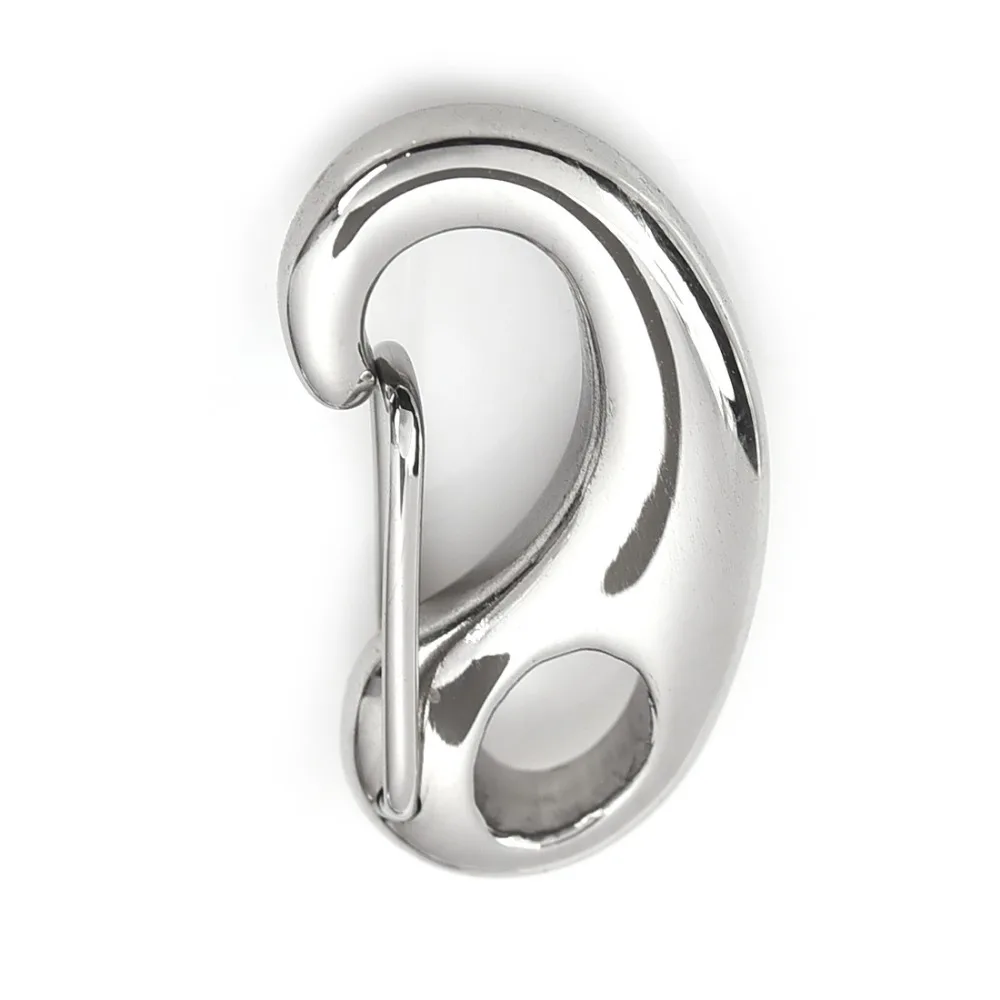 

Stainless Steel Spring Key chain Charm claw Lobster Clasp Hook Connector Hole 4mm for DIY Jewelry Making Findings Components