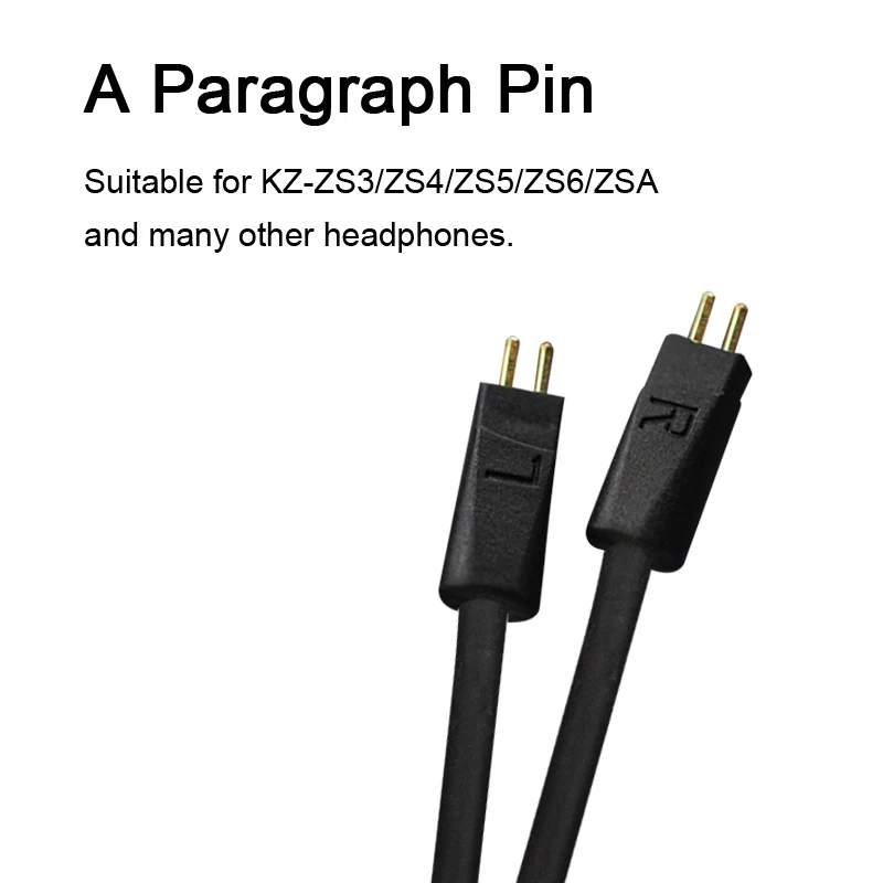 KZ водонепроницаемый aptX Bluetooth модуль 4,1 беспроводной модуль обновления кабель с эластичным держателем применяется оригинальные наушники ZS10/ZSA/AS10 - Цвет: Aptx Cable A-Pin