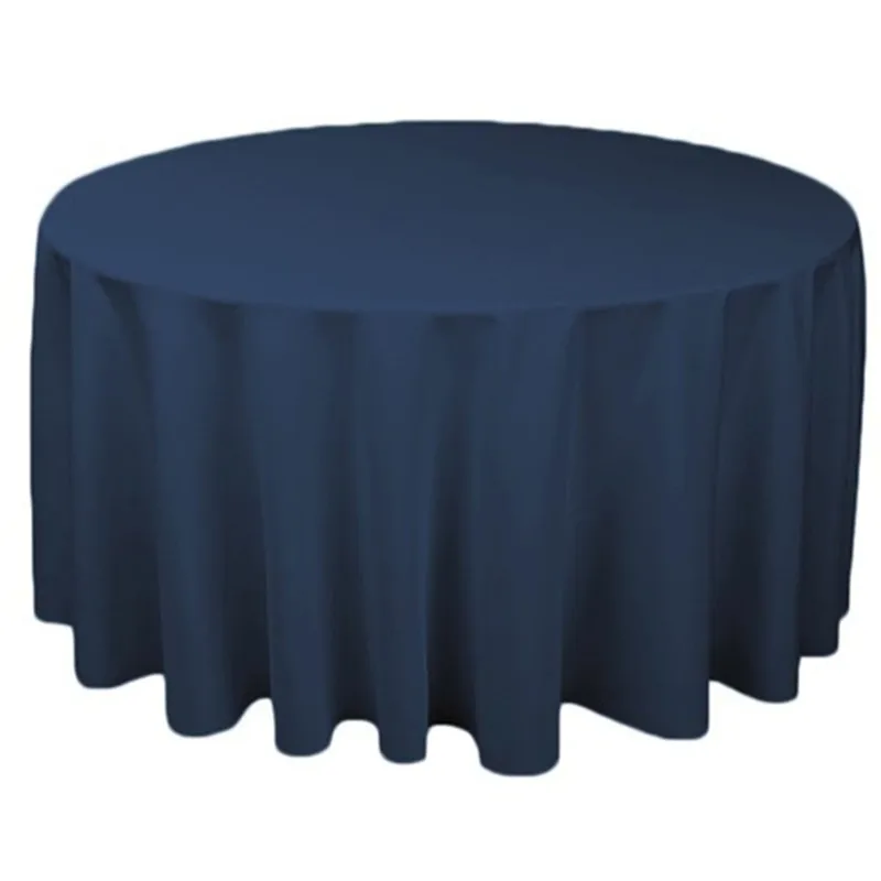 Free Shipping 10pcs Navy Blue Polyester Decorative Table Covers For