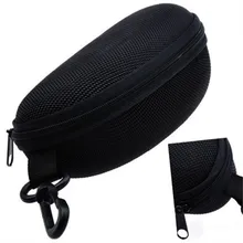 Портативный превосходный на молнии очки для глаз жесткий чехол для солнцезащитных очков коробка портативный протектор черный Универсальный 6,96X2,95X2,55 дюймов LY6