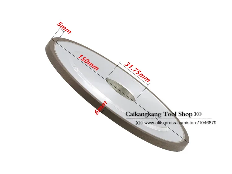 100%-150*31.75*5*6 мм концентрации. Алмазный шлифовальный круг. Щелевые целей. Смола колеса. Шлифовального круга