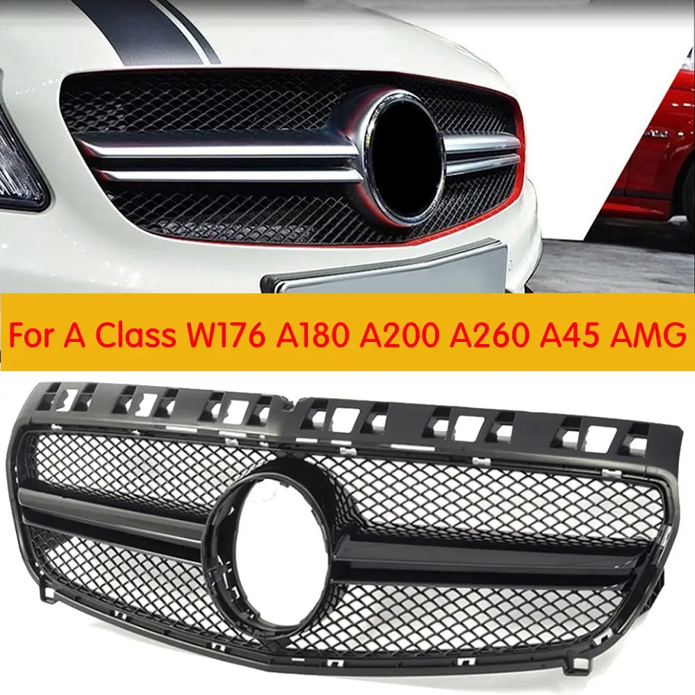 Для гриля W176 для Mercedes Benz A Class a180 a200 a250 A45 AMG Замена решетки Передняя Настройка гриль