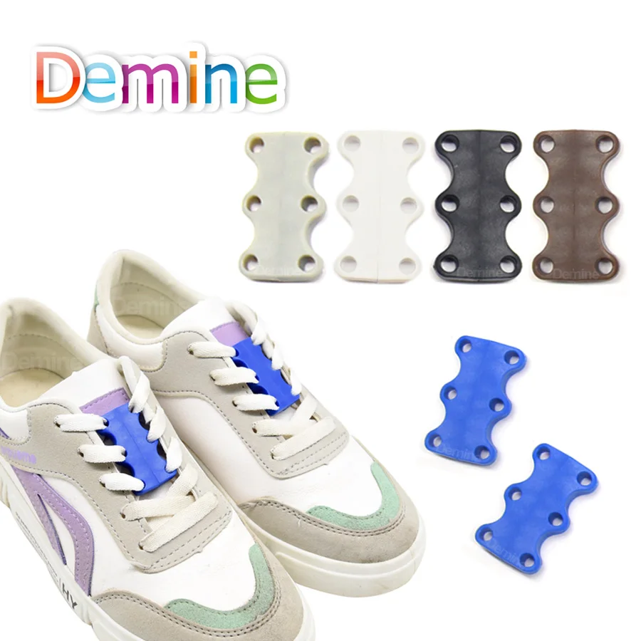 Demine Strong Quick Easy Magnetic Shoelaces For Sneakers Shoes Buckles Closure No Tie Shoelace Buckle Demine Strong Quick Easy Magnetic Shoelaces For Sneakers Shoes Buckles Closure No Tie Shoelace Buckle