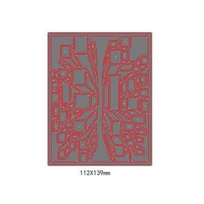 Layer Panel Frame Metal Cutting Dies Stencils For DIY Scrapbooking Decoration Embossing Supplier Handcraft Die Cut Template - Цвет: H725