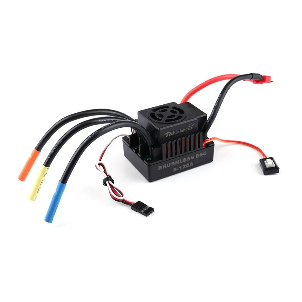 

Rcharlance Waterproof Low Voltage Cut-off Protection 45/60/80/120A Brushless ESC Electric Speed Controller RC Part Accessory