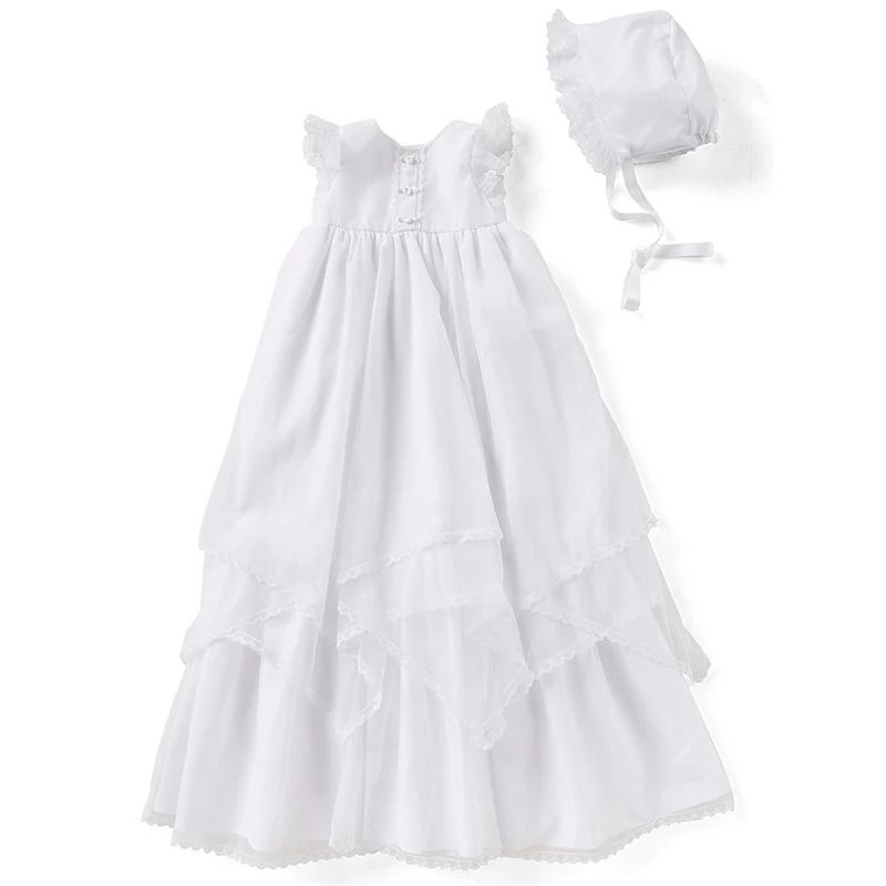 Yatheen/Newborn-9month для маленьких девочек; многослойное платье на крестины; Детские платья для особых случаев