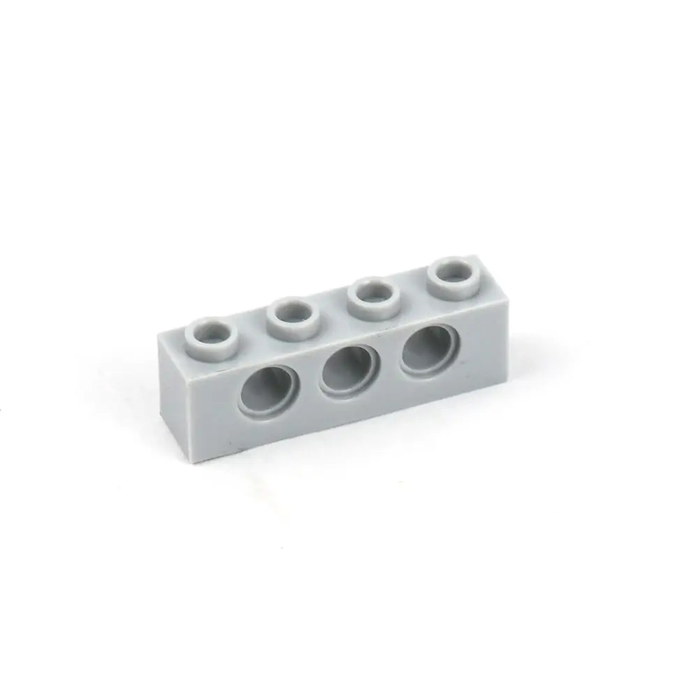 Технический кирпич 1x4 [3 отверстия] 20 шт./лот образовательный аксессуар