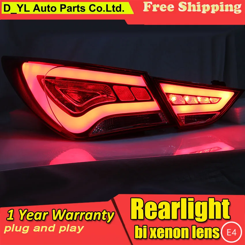 Car Styling for Tail Lights 2010 2013 Hyundai sonata LED Rear Light Fog