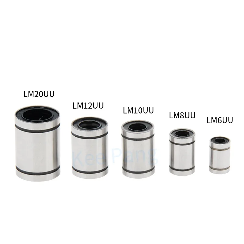 

2pcs/lot Linear Ball anet a6 a8 Bearings LM6LUU LM8LUU LM10LUU lm12luu 6mm 8mm 10 Part Bush Bushing 3D Printers Parts Aluminum