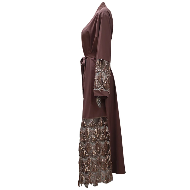 Кафтан Абаи платье из Дубая Катар Бангладеш блестками мусульманский хиджаб платье джилбаба Абая для женщин Кафтан турецкая исламская