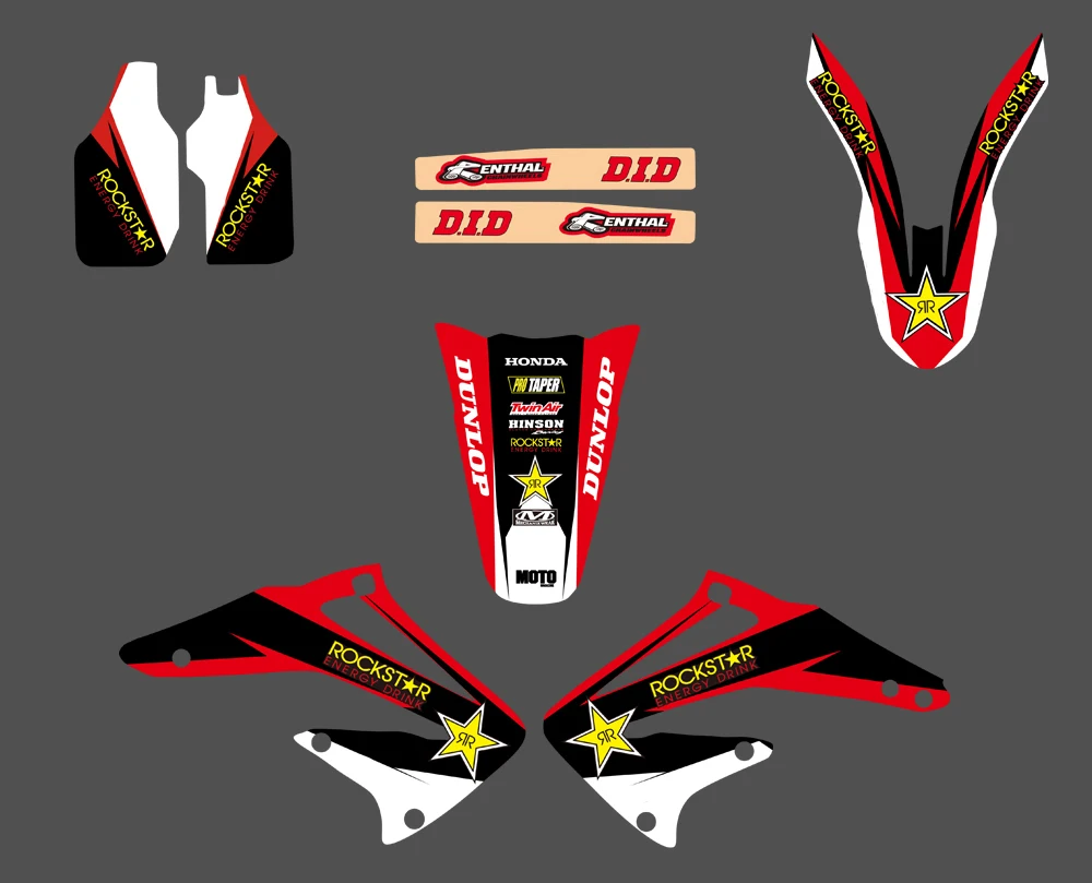 Набор стикеров для Honda CRF450R CRF450 2002 2003 2004 CRF 450 450R 0094|sticker kit|team graphicscrf |