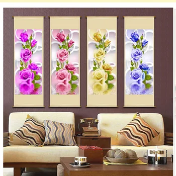 

2017 Rushed Sale Diy 5d Full Diamonds Embroidery Peony Flowers Round Diamond Painting Cross Stitch Kits Mosaic Home Decoration