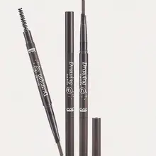 Горячий(6 шт./лот) Maxdona треугольный карандаш для бровей пять цветов Автоматическое вращение бровей с щеткой