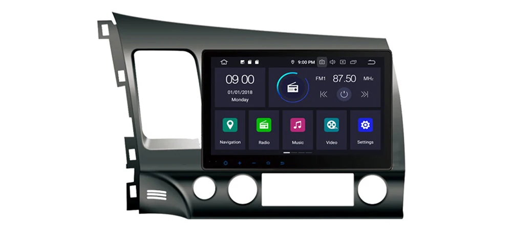 9 Android Car Multimedia player 2 Din WIFI GPS Navigation Autoradio For Honda Civic 2006~2011 touch screen Bluetooth 11