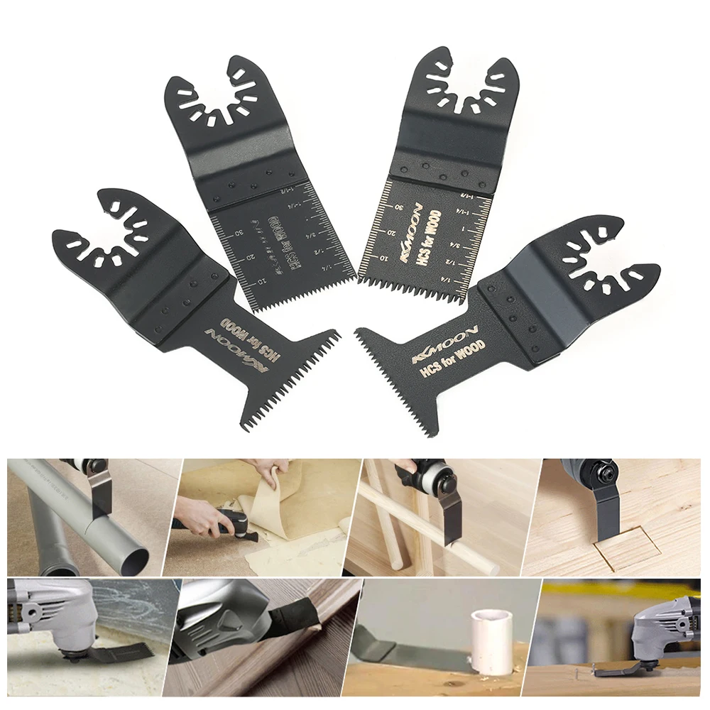 

KKmoon 25pcs Multi Tool Quick Release Saw Blade Wood Oscillating jig saw cutting disc for renovator Dremel Fein Multimaster