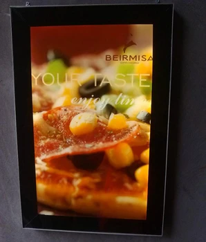 

A3 High Bright Wall Mounted Magnetic Aluminum Frame LED Edge-lit Fast Food Restaurant Menu Board Advertising Light Boxes
