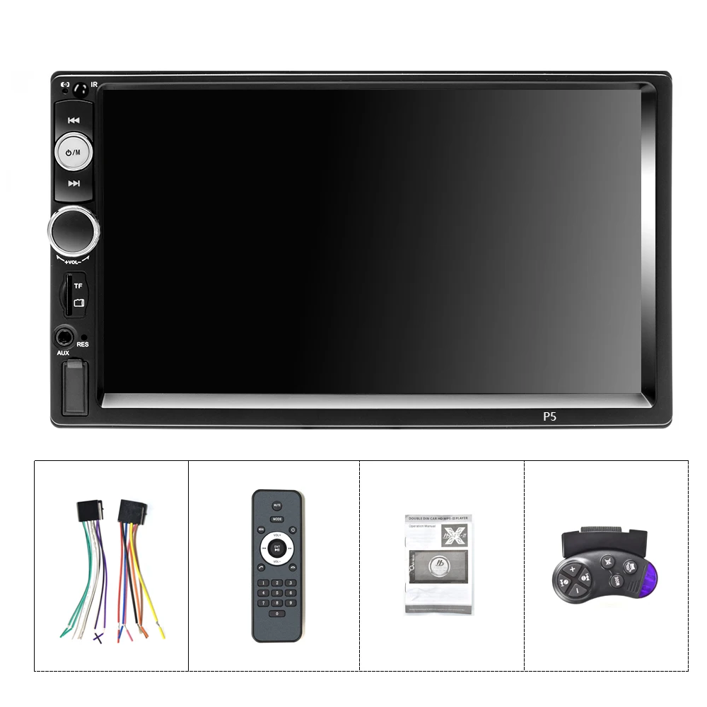 Podofo Android 2 Din car radio 7" MP5 Player 2+32GB ROM Car Multimedia player 2din Autoradio GPS WiFi No DVD FM Audio Stereo