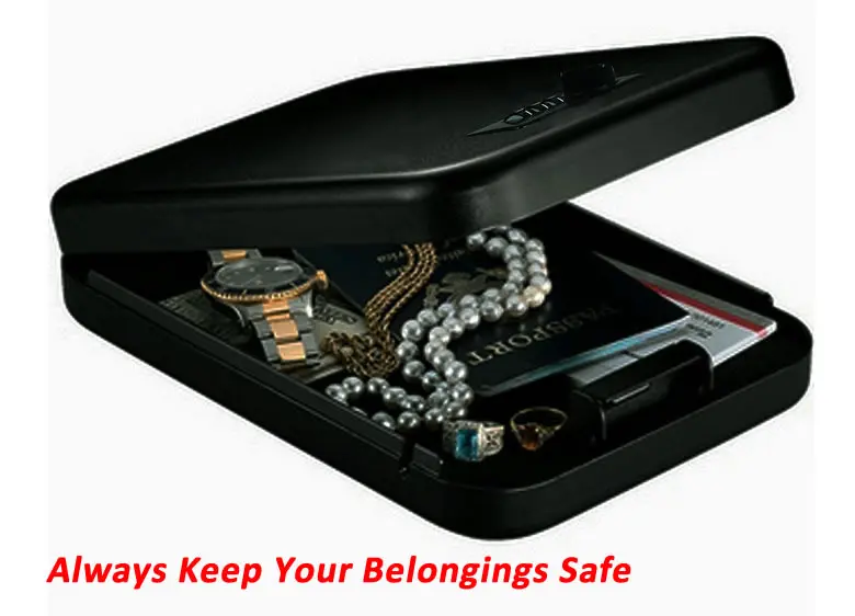 Safe Box Solid Steel Security Key Gun Valuables Jewelry Box Protable Security Biometric Fingerprint Safes Strongbox