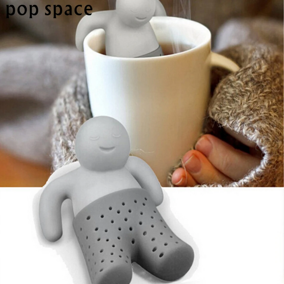 Pop space Leaf чай для пивоварения Mr Little Man ситечко еда класс силиконовые термостойкие