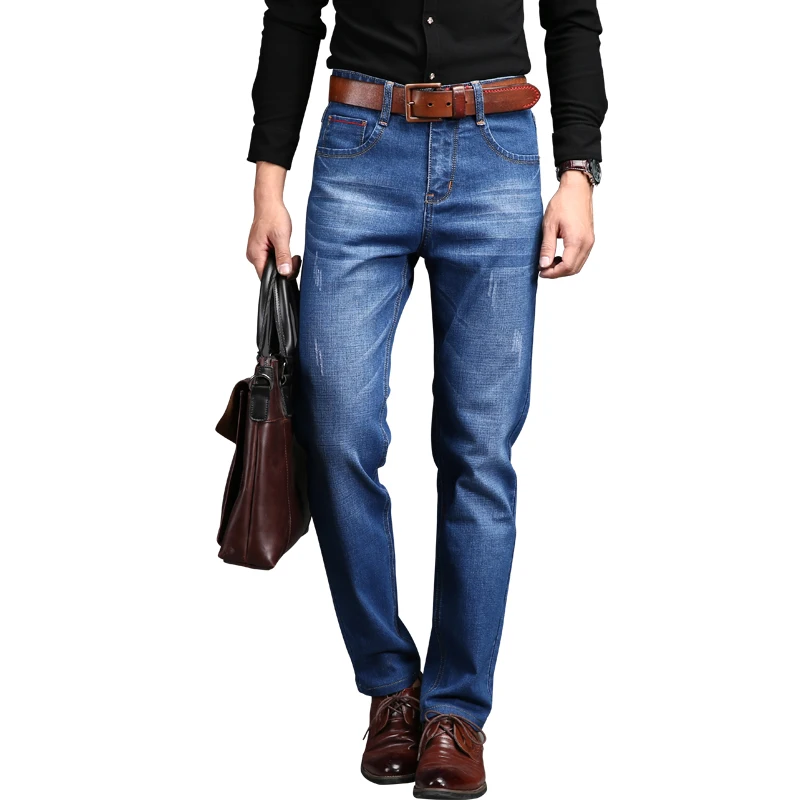 2017 Italian Style Fashion Full Length Solid Skinny Jeans Men Brand Designer Clothing Denim Pants Luxury