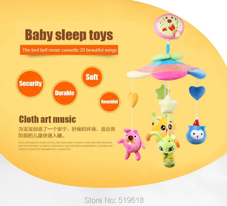 Caixa de Música do Bebê o Envio Gratuito de Brinquedo do Bebê com Idade entre 0 a Luz das Estrelas Sonho Luminosa Rotativa Cama Sino Fluido Toyb19-1 - B19-2 a Luz das 4 estrelas sonho luminosa rotativa caixa de música