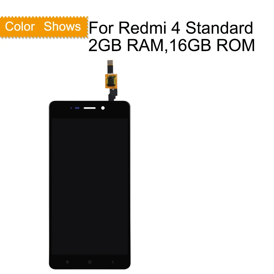 Для Xiaomi Redmi 4 стандартный выпуск ЖК-дисплей сенсорный экран дигитайзер сенсор Pantalla монитор Redmi4 ЖК-сборка 2 Гб - Цвет: black no gift