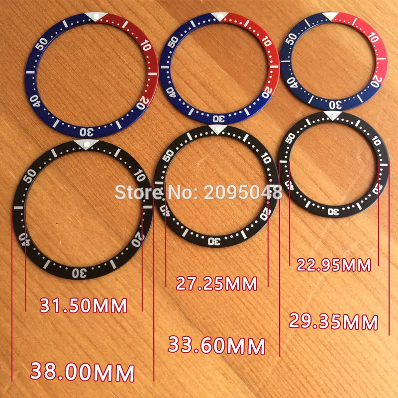 Светящиеся светящиеся часы pepsi bezels вставки петля для Seiko Diver/Prospex GMT man/lady синий и