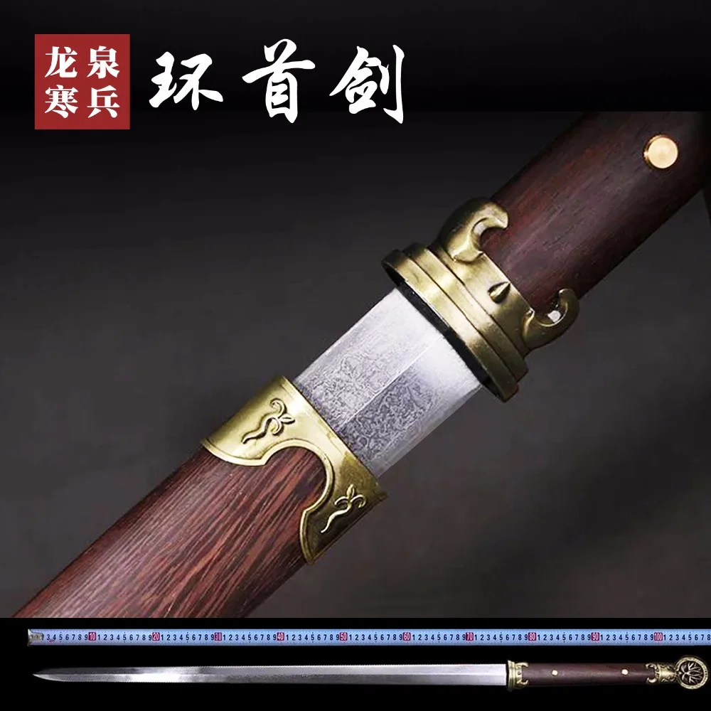 Ручная работа китайская искусственная кожа складная Дамасская сталь KungFu Tang Tai Chi