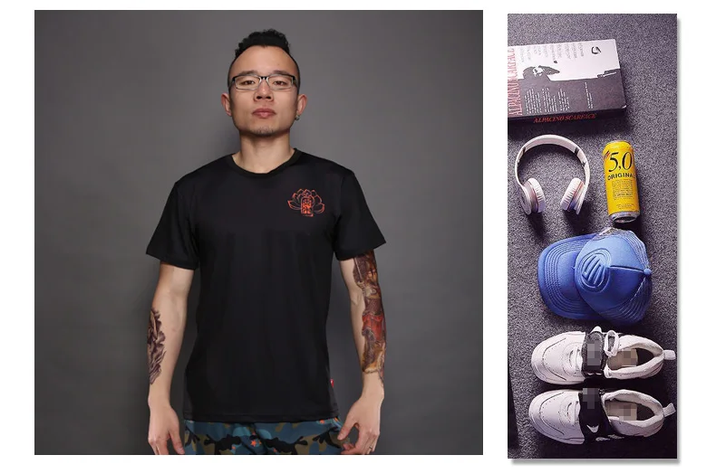 Китайский Ретро Национальный стиль Цифровая печать модная футболка с коротким рукавом лето новая дышащая качественная футболка мужская S-6XL