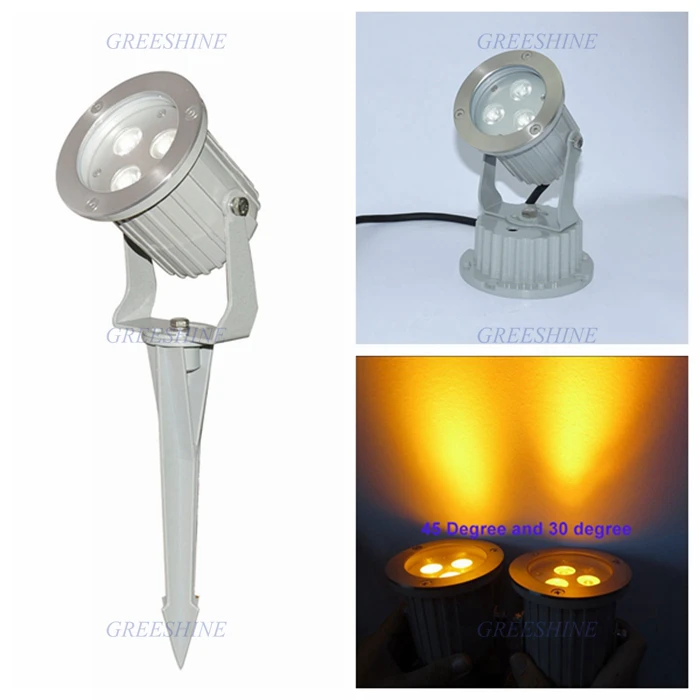 Beste Outdoor Waterdichte LED Tuin Spot Light 12 V 24 V 9 W Ingegraven spots Spike LED Gazon Licht Lamp Boom Flood Landschap Verlichting