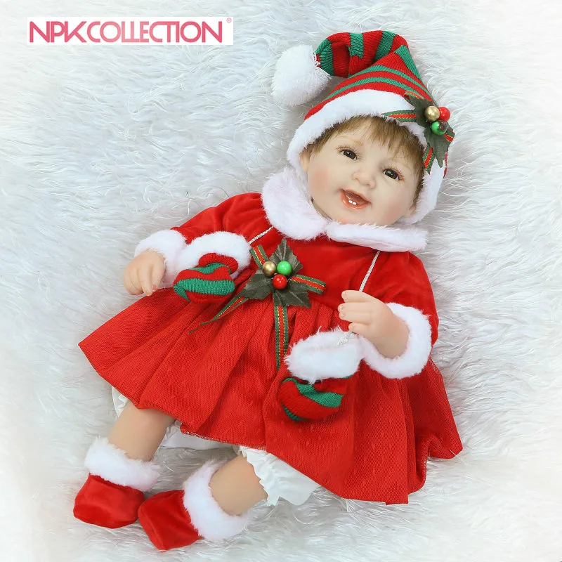 

NPK lifelike Reborn Lovely Smile Premie Baby Doll Realistic Baby Playing Toys For kids popular Birthday Christmas Gift