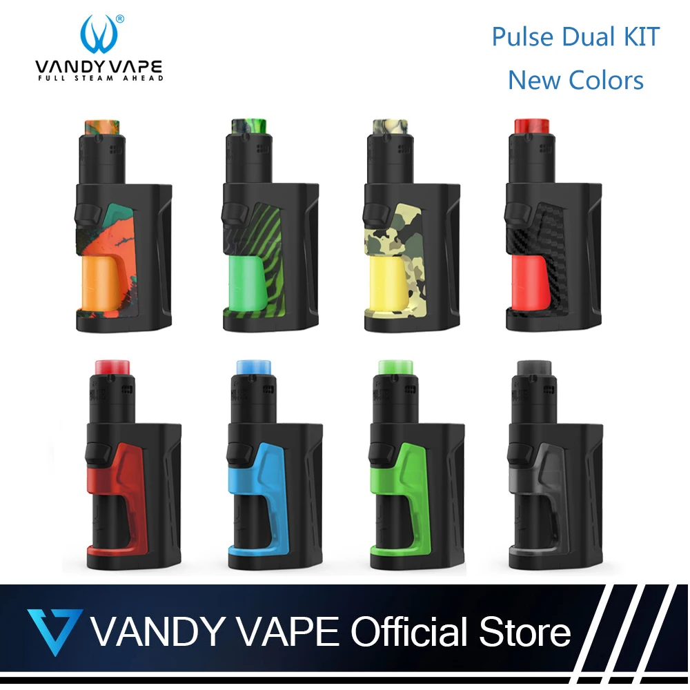 Оригинальный Vandy vape Pulse Dual Kit 220 Вт электронная сигарета с пульсом двойной мод V2 RDA