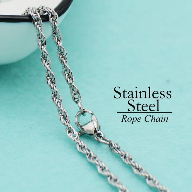 Stainless Steel Curb Chain Necklace  Necklace Chains Tarnish - 10 Stainless  Steel - Aliexpress