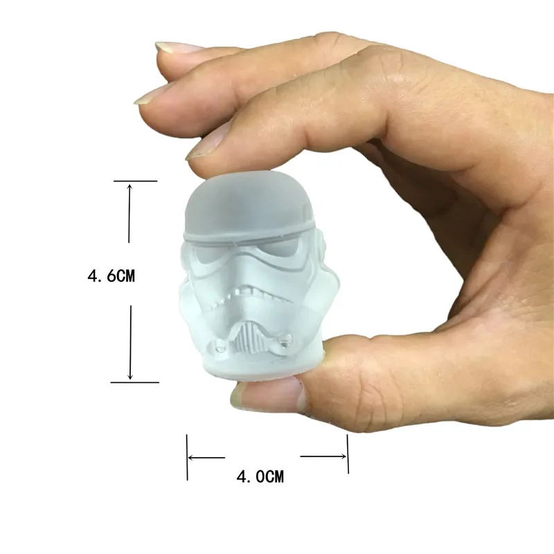1 шт 4 шт набор черный воин муравей шлем штурмовая силиконовая для кубиков льда артефакт Рождество diy кубик льда