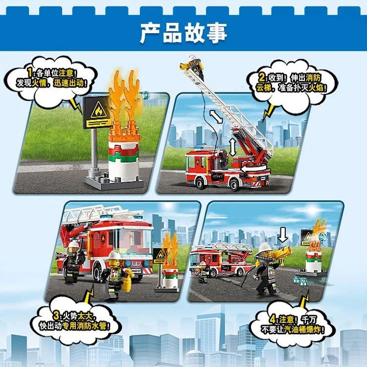 LEGO City Fire Ladder Truck 60107 (4)
