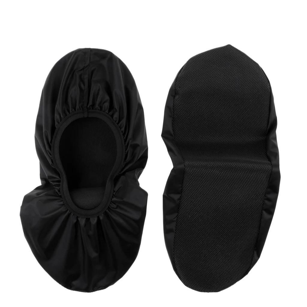 2 Pair Durable Bowling Shoe Covers Non Skid Shoe Shield - Black (XL) Waterproof Bowling Shoe Covers 