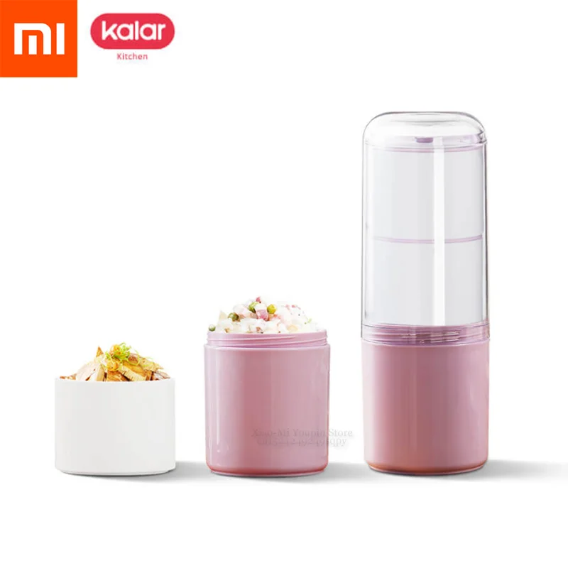 

Xiaomi Mijia Kalar 990ml Super Capacity Vibrant Lunch Box Food Grade PP Material Refrigerated Heating Safety for Tourism Food