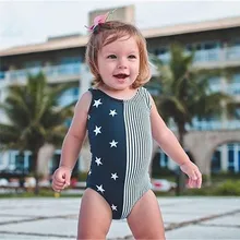 Yangmaile/Полосатый купальник без рукавов со звездами для маленьких девочек; пляжный комбинезон для дома; одежда; Chaleco de Gilet de natation Y