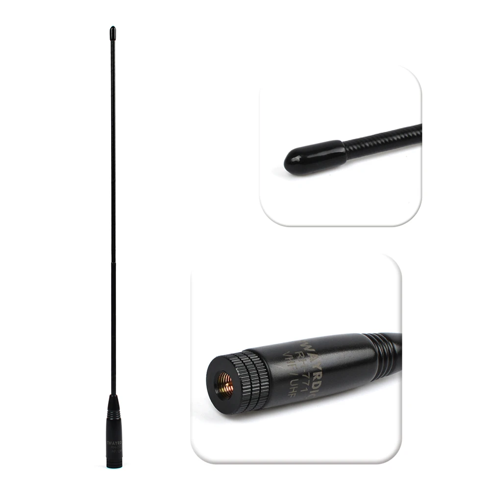 HYS Двухканальные рации Dual Band SMA Мужской многоцветный Телевизионные Антенны VHF и UHF