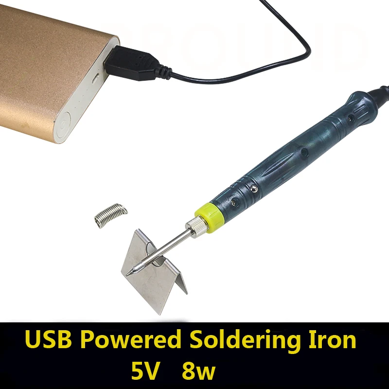 

Soldering Iron Mini USB Electric Portable Soldering Gun with LED Indicator Hot Iron Welding High Quality Heating Tool 5V 8W