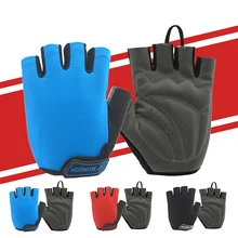 Новые мужские и женские перчатки для велоспорта, противоскользящие Дышащие Короткие перчатки для езды на велосипеде, 3 цвета